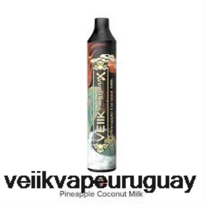 VEIIK Micko MAX vaporizador desechable 1500 inhalaciones leche de coco piña - VEIIK Airo Pod Uruguay LLPN44