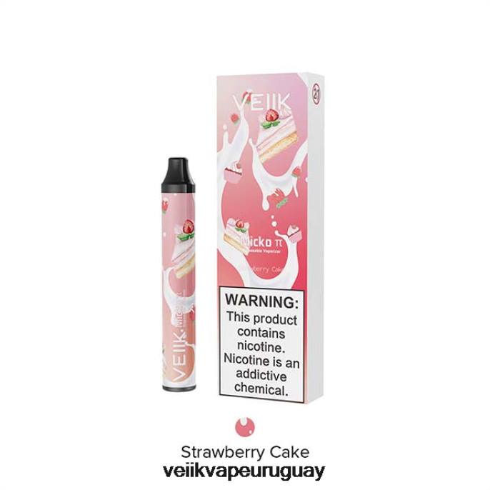 VEIIK Micko Pie vaporizador desechable 600 inhalaciones pastel de fresa - VEIIK Vape Montevideo LLPN28