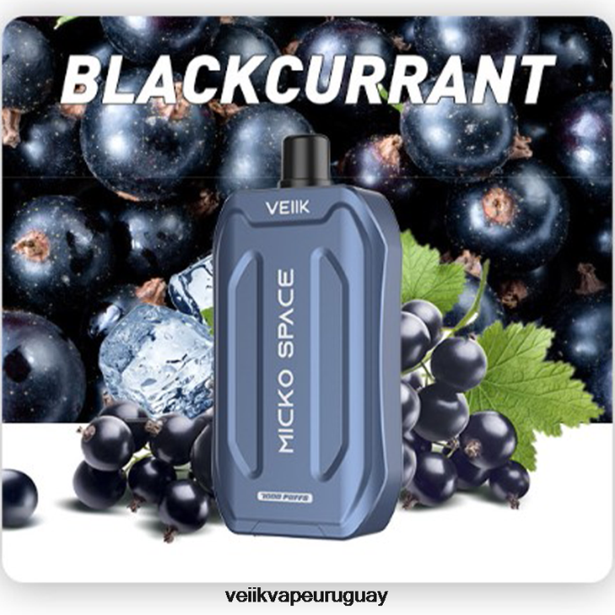 VEIIK Micko Space vape desechable 7000 inhalaciones grosella negra - VEIIK Vape Micko Q Uruguay LLPN41