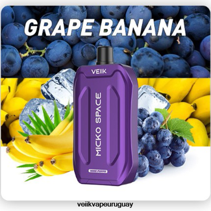 VEIIK Micko Space vape desechable 7000 inhalaciones plátano uva - VEIIK Airo Pod Kit LLPN35